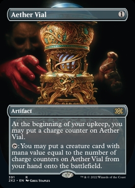 🔥 Aether Vial Double Masters 2022 Alternate Art